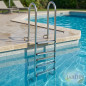 Wandmontierte Poolleiter | 5 Stufen | Standardmodell | Robuste Leiter | Sicherer Poolzugang