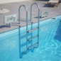 Wandmontierte Poolleiter | 3 Stufen | Standardmodell | Robuste Leiter | Sicherer Poolzugang