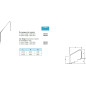 Âncora para escada Pool Outlet para uso interno/externo | 1524 mm com placas de montagem | Acessórios para escada Âncora para escada Pool Outlet para uso interno/externo | 1524 mm com placas de montagem | Acessórios para escada