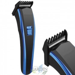 Aparador de cabelo e barba recarregável, aço inoxidável, 3-12 mm
