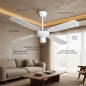Ventilatore da soffitto Orbegozo senza luce | bianco | diametro 105 cm | 4 pale reversibili e 3 velocità Ventilatore da soffitto Orbegozo senza luce | bianco | diametro 105 cm | 4 pale reversibili e 3 velocità