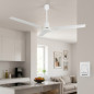 Ventilatore da soffitto Orbegozo con comando a parete | bianco | 3 pale in metallo e 5 velocità | motore silenzioso Ventilatore da soffitto Orbegozo con comando a parete | bianco | 3 pale in metallo e 5 velocità | motore silenzioso