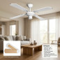 Ventilatore da soffitto Orbegozo senza luce | bianco | diametro 105 cm | 4 pale reversibili e 3 velocità Ventilatore da soffitto Orbegozo senza luce | bianco | diametro 105 cm | 4 pale reversibili e 3 velocità