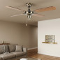 Ventilador de techo Orbegozo sin luz | 4 aspas reversibles | 3 velocidades | acabado oro viejo | motor silencioso Ventilador de techo Orbegozo sin luz | 4 aspas reversibles | 3 velocidades | acabado oro viejo | motor silencioso