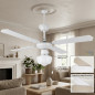 Ventilador de teto Orbegozo com luz 105 cm | 4 pás reversíveis | 3 velocidades | branco