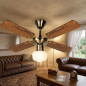 Ventilatore da soffitto Orbegozo con luce 50W | Diametro 105 cm | 4 pale reversibili | Finitura oro antico Ventilatore da soffitto Orbegozo con luce 50W | Diametro 105 cm | 4 pale reversibili | Finitura oro antico