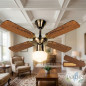 Ventilatore da soffitto Orbegozo con luce 50W | Diametro 105 cm | 4 pale reversibili | Finitura oro antico Ventilatore da soffitto Orbegozo con luce 50W | Diametro 105 cm | 4 pale reversibili | Finitura oro antico