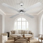 Ventilatore da soffitto Orbegozo senza luce CF07132B 60W | Ventilatore con 4 pale reversibili, bianco, con 3 velocità Ventilatore da soffitto Orbegozo senza luce CF07132B 60W | Ventilatore con 4 pale reversibili, bianco, con 3 velocità