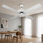 Ventilatore da soffitto Orbegozo senza luce CF07132B 60W | Ventilatore con 4 pale reversibili, bianco, con 3 velocità Ventilatore da soffitto Orbegozo senza luce CF07132B 60W | Ventilatore con 4 pale reversibili, bianco, con 3 velocità