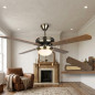 Ventilatore da soffitto Orbegozo con luce, 132 cm | 4 pale reversibili | 3 velocità, 60W | Stile oro antico Ventilatore da soffitto Orbegozo con luce, 132 cm | 4 pale reversibili | 3 velocità, 60W | Stile oro antico