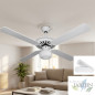 Ventilador de Techo Orbegozo con luz 132cm | 4 aspas reversibles | Blanco | 60W | lámpara integrada Ventilador de Techo Orbegozo con luz 132cm | 4 aspas reversibles | Blanco | 60W | lámpara integrada