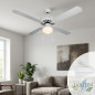 Orbegozo Deckenventilator mit Licht, 132 cm | 4 Wendeflügel | Weiß | 60 W | Integrierte Lampe Orbegozo Deckenventilator mit Licht, 132 cm | 4 Wendeflügel | Weiß | 60 W | Integrierte Lampe
