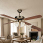 Orbegozo CT10132M Deckenventilator, 132 cm, 60 W | LED-Beleuchtung | 4 wendbare Flügel | 3 Geschwindigkeitsstufen | Holz Orbegozo CT10132M Deckenventilator, 132 cm, 60 W | LED-Beleuchtung | 4 wendbare Flügel | 3 Geschwindigkeitsstufen | Holz