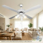 Orbegozo Ceiling Fan | LED Light | 4 Reversible Blades | White | Ideal for Modern Spaces Orbegozo Ceiling Fan | LED Light | 4 Reversible Blades | White | Ideal for Modern Spaces