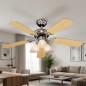 Orbegozo CT12105 Ceiling Fan | LED Light | 5 Reversible Blades | 3 Speeds | Chrome Finish | Elegant and Efficient Orbegozo CT12105 Ceiling Fan | LED Light | 5 Reversible Blades | 3 Speeds | Chrome Finish | Elegant and Efficient
