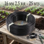 Tubo de irrigação por gotejamento de 16 mm | 25 metros sem gotejador integrado | Tubo de gotejamento agrícola preto de 16 mm Tubo de irrigação por gotejamento de 16 mm | 25 metros sem gotejador integrado | Tubo de gotejamento agrícola preto de 16 mm