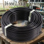 Agricultural Polyethylene Pipe 16mm 2.5 bar 50mt black without drippers