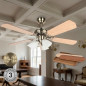 Ventilador de Techo Orbegozo | Luz LED | 5 Palas Reversibles | 105 cm | 3 Velocidades | Potente y Silencioso