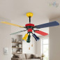 Orbegozo Deckenventilator | LED-Beleuchtung | 4 mehrfarbige Flügel | 3 Geschwindigkeitsstufen | Individuelles Design Orbegozo Deckenventilator | LED-Beleuchtung | 4 mehrfarbige Flügel | 3 Geschwindigkeitsstufen | Individuelles Design