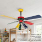 Orbegozo Deckenventilator | LED-Beleuchtung | 4 mehrfarbige Flügel | 3 Geschwindigkeitsstufen | Individuelles Design Orbegozo Deckenventilator | LED-Beleuchtung | 4 mehrfarbige Flügel | 3 Geschwindigkeitsstufen | Individuelles Design