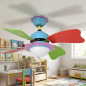 Orbegozo Ceiling Fan | LED Light | 3 Speeds | Colored Blades | Modern and Functional Design Orbegozo Ceiling Fan | LED Light | 3 Speeds | Colored Blades | Modern and Functional Design