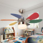 Orbegozo Deckenventilator | LED-Beleuchtung | 6 mehrfarbige Flügel | 3 Geschwindigkeitsstufen | Kühle Luft und einzigartiges Des Orbegozo Deckenventilator | LED-Beleuchtung | 6 mehrfarbige Flügel | 3 Geschwindigkeitsstufen | Kühle Luft und einzigartiges Des