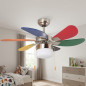 Ventilatore da soffitto Orbegozo | Luce LED | 6 pale multicolore | 3 velocità | Aria fresca e stile unico Ventilatore da soffitto Orbegozo | Luce LED | 6 pale multicolore | 3 velocità | Aria fresca e stile unico