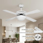 Ventilador de Teto Orbegozo | Luz LED | 4 Pás | 132 cm | 3 Velocidades | 60W | Branco | Para Salas de Estar e Salas de Jantar Ventilador de Teto Orbegozo | Luz LED | 4 Pás | 132 cm | 3 Velocidades | 60W | Branco | Para Salas de Estar e Salas de Jantar