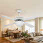 Ventilador de Teto Orbegozo | Luz LED | 4 Pás | 132 cm | 3 Velocidades | 60W | Branco | Para Salas de Estar e Salas de Jantar Ventilador de Teto Orbegozo | Luz LED | 4 Pás | 132 cm | 3 Velocidades | 60W | Branco | Para Salas de Estar e Salas de Jantar