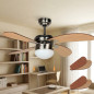 Ventilateur de plafond Orbegozo | Éclairage LED | 4 pales | 95 cm | Idéal pour les petits espaces | Ventilation fraîche et silen