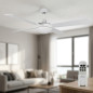 Ventilador de teto Orbegozo | Luz LED | Controle remoto | 4 pás | Branco | Controle remoto para maior comodidade