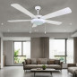 Orbegozo Deckenventilator | 5 Flügel | 132 cm | 60 W | 3 Geschwindigkeitsstufen | Weiß | Energieeffizient Orbegozo Deckenventilator | 5 Flügel | 132 cm | 60 W | 3 Geschwindigkeitsstufen | Weiß | Energieeffizient