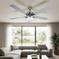 Orbegozo Deckenventilator | 5 Wendeflügel | 132 cm | LED-Beleuchtung | 3 Geschwindigkeitsstufen | Kühlt große Räume Orbegozo Deckenventilator | 5 Wendeflügel | 132 cm | LED-Beleuchtung | 3 Geschwindigkeitsstufen | Kühlt große Räume