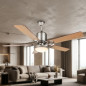 Ventilador de teto Orbegozo | 5 pás reversíveis | 120 cm | Luz LED | Aço inoxidável | Estilo moderno Ventilador de teto Orbegozo | 5 pás reversíveis | 120 cm | Luz LED | Aço inoxidável | Estilo moderno