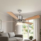 Ventilador de teto Orbegozo | 5 pás reversíveis | 120 cm | Luz LED | Aço inoxidável | Estilo moderno Ventilador de teto Orbegozo | 5 pás reversíveis | 120 cm | Luz LED | Aço inoxidável | Estilo moderno