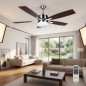 Ventilateur de plafond Orbegozo 132 cm avec télécommande | 5 pales | Éclairage LED | 3 vitesses | Ventilation pour grands espace Ventilateur de plafond Orbegozo 132 cm avec télécommande | 5 pales | Éclairage LED | 3 vitesses | Ventilation pour grands espace