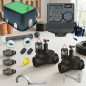 Kit di irrigazione automatico Orbit a 2 zone, 24 V, per tubi da 32 mm | Include programmatore, elettrovalvole e accessori