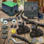Kit de irrigação automática Orbit de 2 zonas e 24 V para tubos de 32 mm | Inclui programador, válvulas solenoides e acessórios