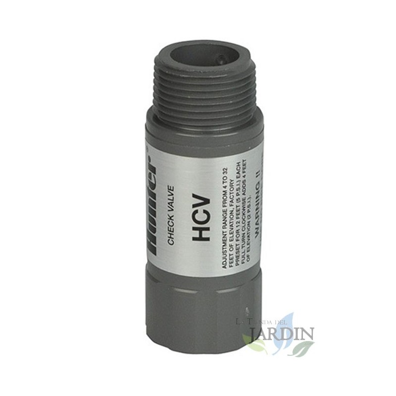 Válvula de retenção Hunter 3/4" F x 3/4" M, válvula de prevenção de drenagem para sistemas de irrigação Válvula de retenção Hunter 3/4" F x 3/4" M, válvula de prevenção de drenagem para sistemas de irrigação