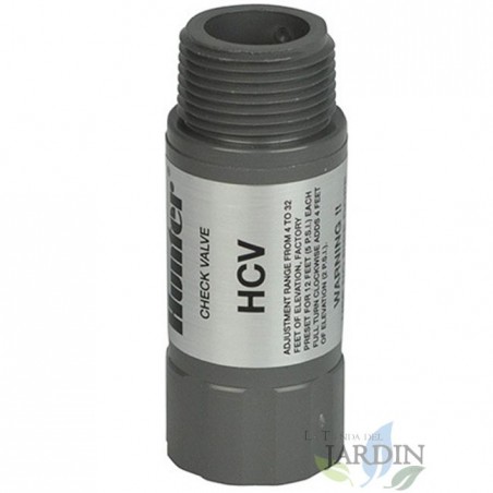 Válvula de retenção Hunter 3/4" F x 3/4" M, válvula de prevenção de drenagem para sistemas de irrigação