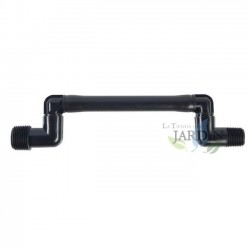 Gelenkiger Winkel 15 cm 1/2" x 1/2" für Diffusoren und Sprinkler, flexible Verbindung für Bewässerungssysteme
