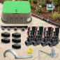 Kit d'irrigation automatique Rain Bird 9V 4 zones pour tuyau de 32 mm | Comprend un programmateur à piles, des électrovannes et Kit d'irrigation automatique Rain Bird 9V 4 zones pour tuyau de 32 mm | Comprend un programmateur à piles, des électrovannes et