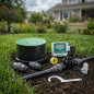 Kit de irrigação automática Rain Bird 9V de 1 zona para tubulação de 32 mm | Inclui programador a bateria, válvula solenoide e a Kit de irrigação automática Rain Bird 9V de 1 zona para tubulação de 32 mm | Inclui programador a bateria, válvula solenoide e a
