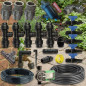 Kit d'irrigation goutte à goutte pour jardins jusqu'à 100 m² | Comprend les tuyaux et les accessoires d'installation | Raccordem