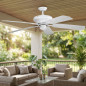 Ventilador de Techo con Luz LED Ajustable Orbegozo | Ventilador 132cm | Modo Invierno-Verano