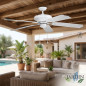 Ventilador de Techo con Luz LED Ajustable Orbegozo | Ventilador 132cm | Modo Invierno-Verano