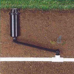 Codo articulado 30 cm 3/4" x 3/4" para aspersores, solución flexible para distribución de agua