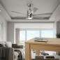 Ventilador de teto com luz e controle remoto, 6 pás, 65 W, 3 velocidades | Potente e silencioso Ventilador de teto com luz e controle remoto, 6 pás, 65 W, 3 velocidades | Potente e silencioso