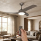 Ventilador de Techo con Luz Orbegozo 50W, Mando a Distancia, 105 cm Diámetro, 3 Velocidades