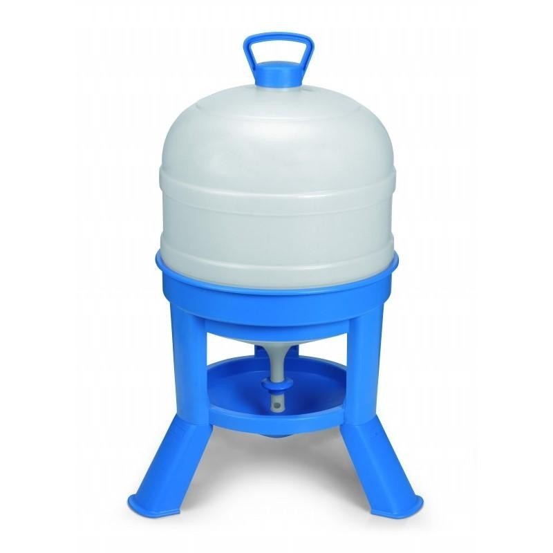 Tränke für Hühner 30 Liter Kunststoff mit Beinen | 46x72 cm | Tränke für 15-18 Geflügel | Robustes Plastik | Blau Tränke für Hühner 30 Liter Kunststoff mit Beinen | 46x72 cm | Tränke für 15-18 Geflügel | Robustes Plastik | Blau